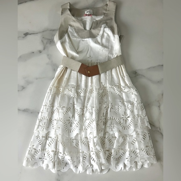 Milly cream dress size 4. - Picture 1 of 8